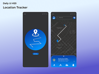 #dailyui #20 Location Tracker