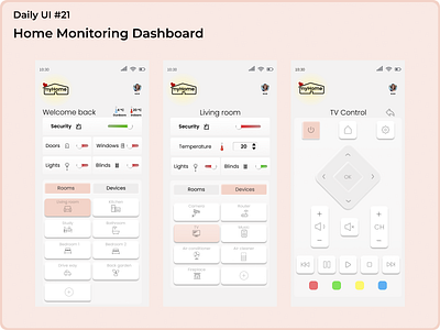 #dailyui #20 Home Monitoring Dashboard app dailyui design figma logo ui uidesign