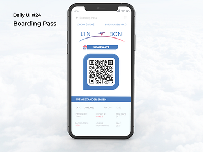 #dailyui #24 boarding pass app dailyui design figma ui uidesign