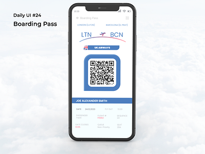 #dailyui #24 boarding pass