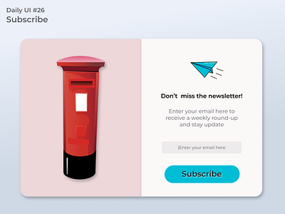 #dailyui #26 Subscribe