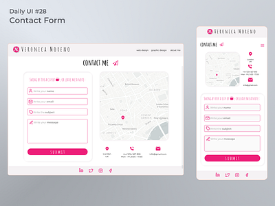 28 Contact app app design contact contact form dailyui design figma ui uidesign web web design website