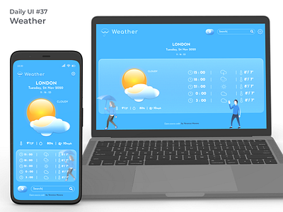 #dailyui #37 Weather app design dailyui design figma ui uidesign weather app weather forecast webdesign