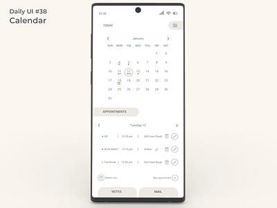 #dailyui #38 Calendar accessibility app app design appdesign calendar app calendar design calendar ui dailyui design figma ui uidesign user friendly user interface
