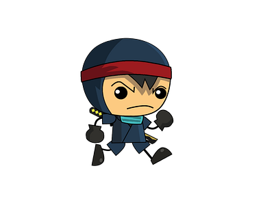 Ninja Character 2d animation design graphic design illustration motion graphics