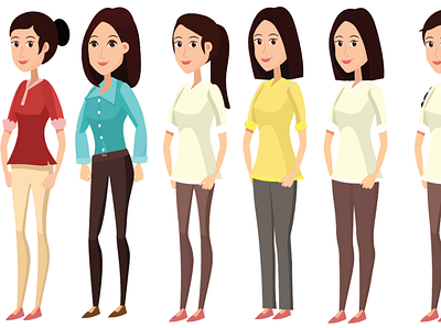 Mother Character Design 2d animation design graphic design illustration motion graphics