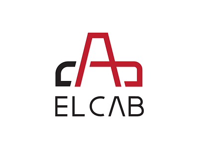 El-Cab Logo car icon identity lettering logo taxi typography