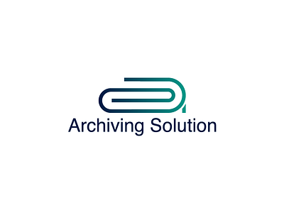 Archiving Solution a archiving clips icon identity letter a lettering logo paper clips technology typography