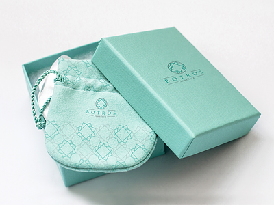Botrose Packaging box branding colours creative design identity jewellery packaging pattern typo