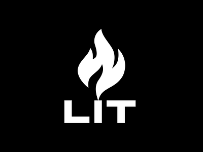 LIT logo branding design geometric art icon illustration logo logotype minimal typography vector