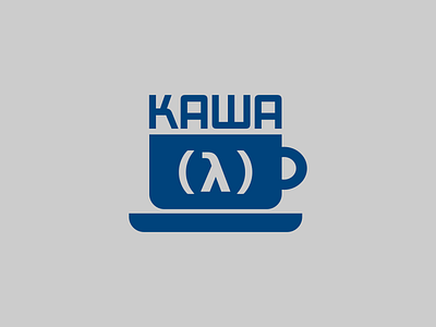 Kawa logo branding design flat geometric art illustraion logo logotype minimal typography vector
