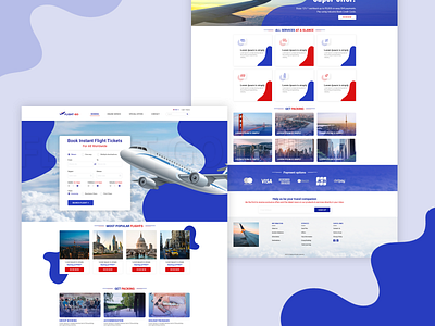 FlightGo Ticket Booking Website UI