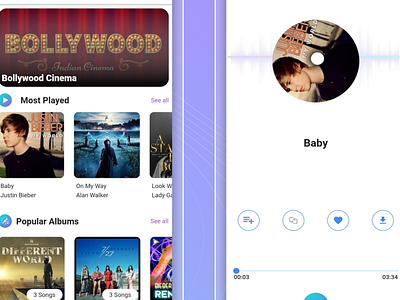 Music Ui design app ui design branding design flutter music ui design musicplayer ux vector