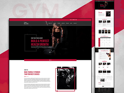 Fitness & Workout Landing Page creative design design fitness fitness center gym fitness landing page sports ui ui design ux ux design website design workout