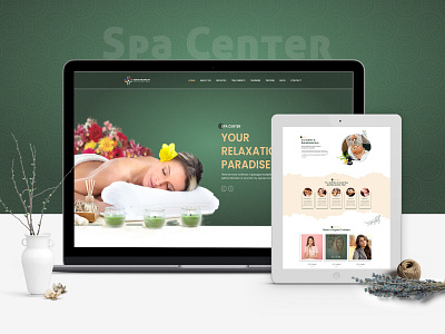 Spa Center Landing Page beauty design latest design new landing pade design relaxatio spa spa center ui ui design ux website design