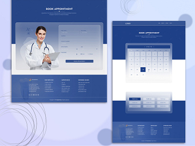 Medical Book Appointment book appointment doctor appointment landing page latest design medical minimal design modren ui ux website