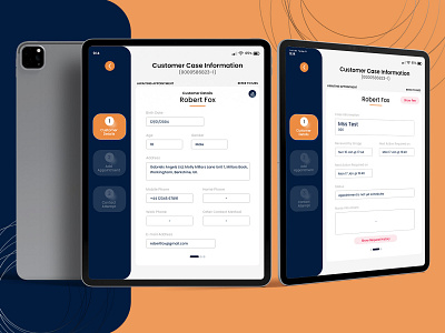 Medical ~ Customer Case Information Form custome cas information design doctor form graphic design information form landing page medical form tab form design ui ux