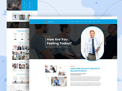 Psychology Centre design healthcare landing page latest website design medical website ui mental care psychology centre ui uiux ux website design