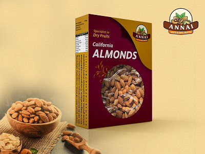 Almonds Pack Mockup 3d mockup almond pack clean design graphic design latest mockup mockup product product mockup