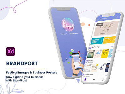 BrandPost ~ Mobile UI Kit app ui design design health meditation mobile ui kit relaxation ui ui design ui kit ux visual design yoga