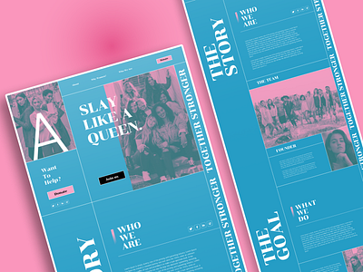 A. blue branding design fashion pink typography ui webdesign women