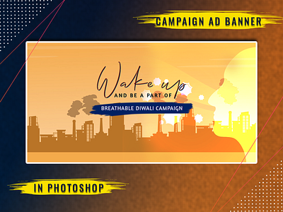 Air Pollution Delhi campaign Ad banner campaign ad banner design photoshop social media socialmediaads