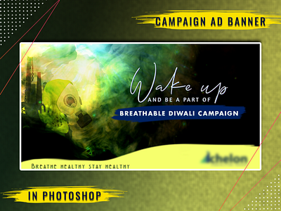 Air pollution banner banner campaign design design photoshop socialmediaads