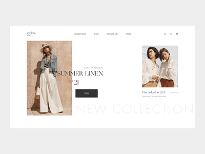 Clothes eCommerce Website / #2 clothes ecommerce ecommerce design landing minimalism shop store