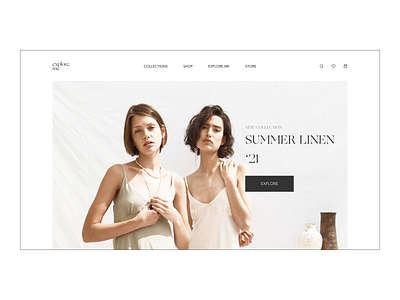 Clothes eCommerce Website / #3 clothes design ecommerce ecommerce design landing minimalism shop store website