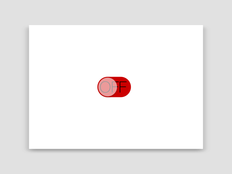 DailyUI :: 015 On/Off Switch