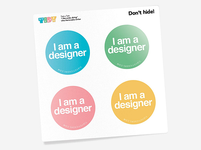 Let people know who you are 🤙 badge community designer network social sticker