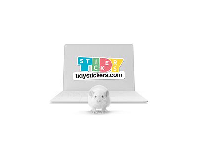 Welcome to Tidy Stickers. creativity design ecommerce laptop logo mouse online shop sticker store