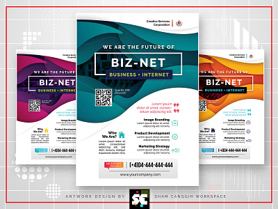 Business Flyer a4 abstract ads advert advertisement agency beauty brands brochure business company curve editable elegant flexible flow flower hole magazine marketing