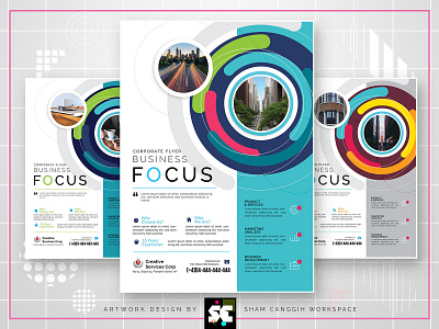 Creative Corporate Flyer branding brochure business business flyer circle clean colorful company consultant corporation donut editable eye retina flexible global magazine magazine ads marketing modern multipurpose