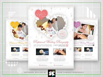 Clean Wedding Photography Flyer