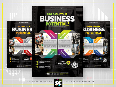 Business Flyer arrow brochure clean company consultant consulting corporate corporate flyer corporation creative editable elegant flyer magazine magazine ads marketing modern multipurpose multipurpose flyer photoshop