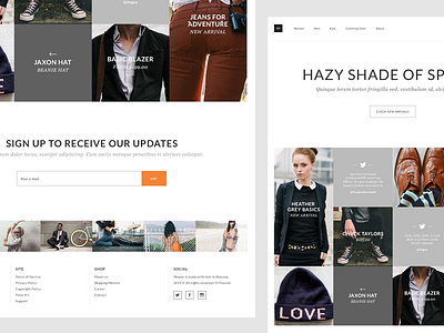 Online Store ecommerce fashion flat grid items minimal photography shop store typography web webdesign