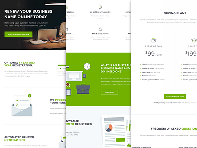Business Name - Landing Page