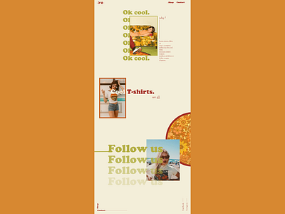 Retro design 70's design flat landing page design landingpage typography ui web web design webdesign website website design