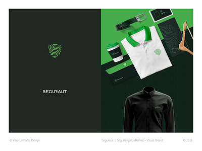 Seguraut - Visual Brand branding design flat logo minimal shield logo simple symbol visual brand visual identity