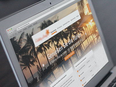 Holiday - Website clean color design interface minimal navigation orange photoshop portfolio simple web website