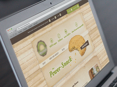 Cookie - Website brown clean color design interface minimal navigation photoshop portfolio simple web website