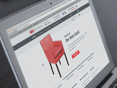 Furniture - Onlineshop black clean color design interface minimal navigation photoshop portfolio simple web website