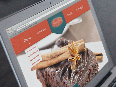 Chocolate - Website clean color design interface minimal navigation photoshop portfolio red simple web website