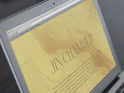 Jin Chamber clean color design interface landingpage navigation photoshop portfolio simple web website yellow