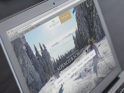 Alpenclub app clean color design gold interface navigation photoshop portfolio simple web website