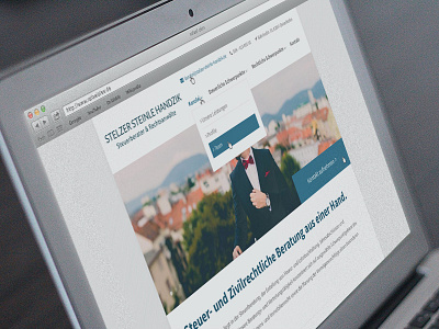Stelzer Steinle Handzik Website app blue clean color design interface navigation photoshop portfolio simple web website