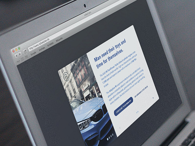 #003 | Landing Page (Above The Fold) bmw challenge cta dark landing page landingpage m4 ui