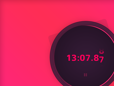 #014 | Countdown Timer challenge clean colorful countdown countdown timer daily interface pink red timer ui