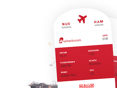 #024 | Boarding Pass airberlin airline boarding boarding pass challenge clean daily dailyui interface pass ui